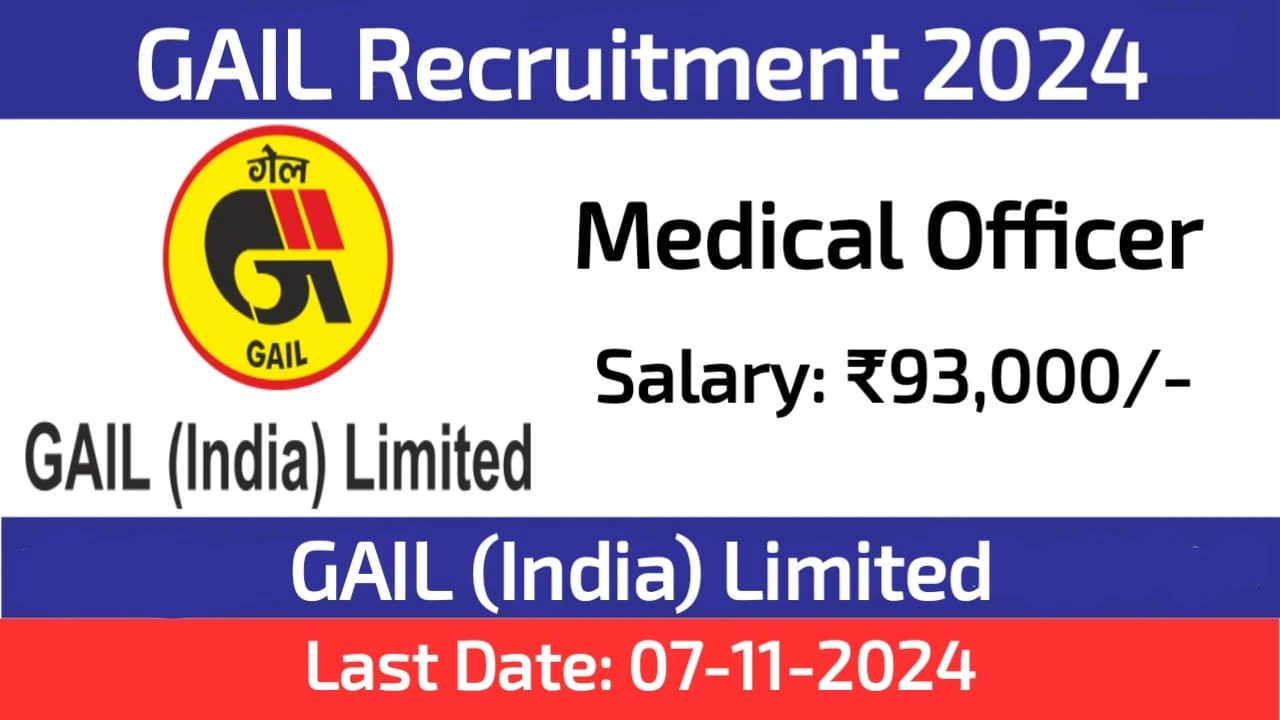 GAIL Medical Officer Positions Recruitment